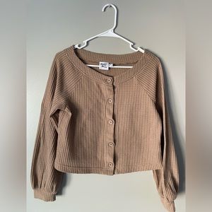 Princess Polly waffle knit cardigan